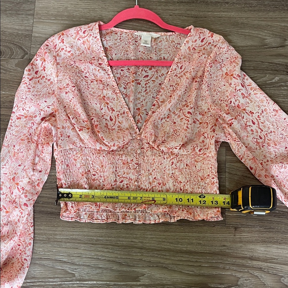 H&M Pink Floral Blouse - Picture 8 of 8
